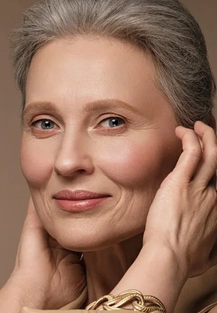 Radiant, healthy skin — the even tone and refined texture Potenza aims to improve